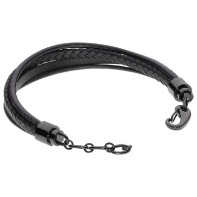 Mens Stainless Steel Wrap Bracelet