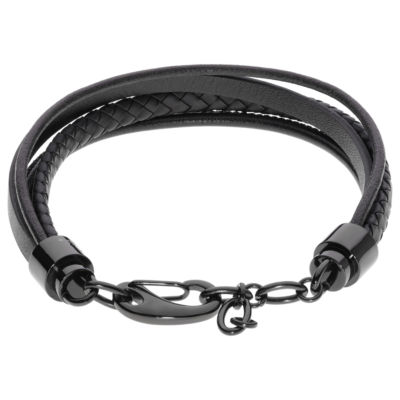 Mens Stainless Steel Wrap Bracelet