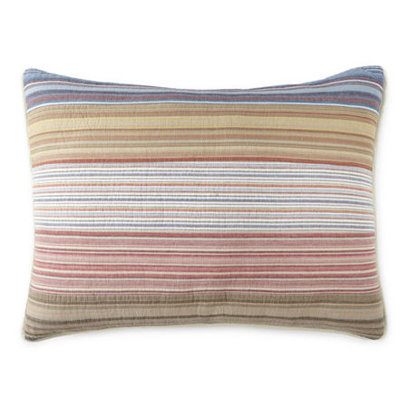 Hudson & Main Casen Cotton Pillow Sham, One Size , Red