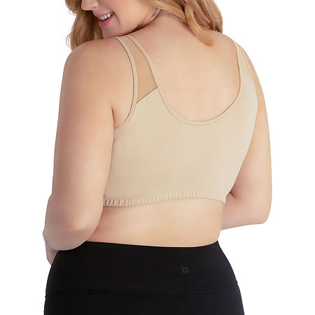 Leading Lady The Charlene - Seamless Comfort Crossover With Mesh- 5511, X-large, Beige