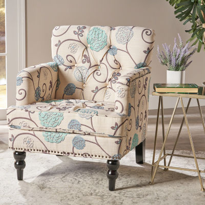 Harrison Tufted Upholstered Club Chair