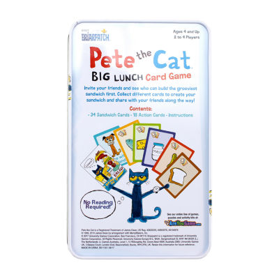 Briarpatch Pete the Cat Big Lunch Card Game Tin