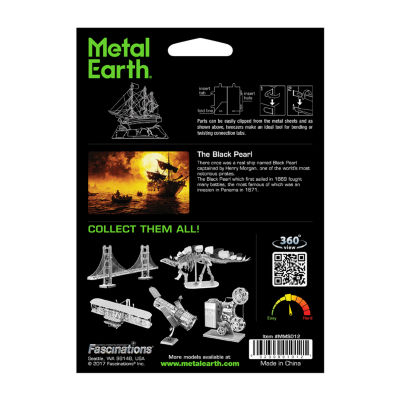 Fascinations Metal Earth 3D Laser Cut Model - Black Pearl