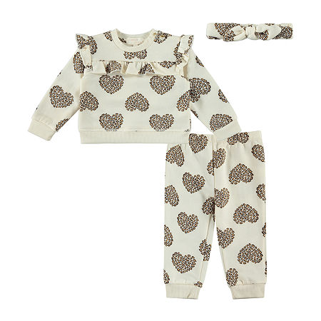 Btween Baby Girls 2-pc. Pant Set, 24 Months, Gray