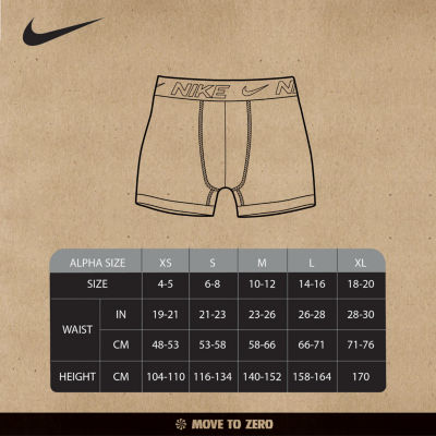 Nike Little & Big Kid Boys 3 Pack Boxer Briefs 9n0844-U10