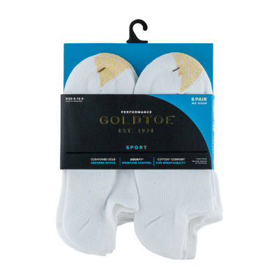 Gold Toe Athletic Sport Mens 6 Pair No Show Socks