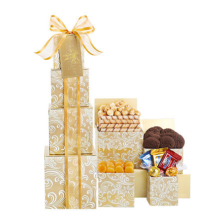 Alder Creek Golden Decadence Holiday Gift Tower, One Size, Multiple Colors