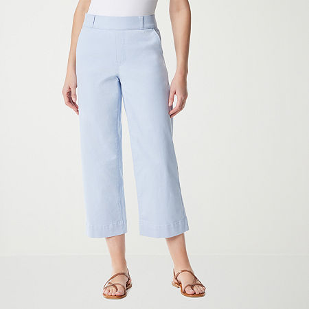 Gloria Vanderbilt Womens High Rise Classic Fit Cropped Pant, 8, Blue