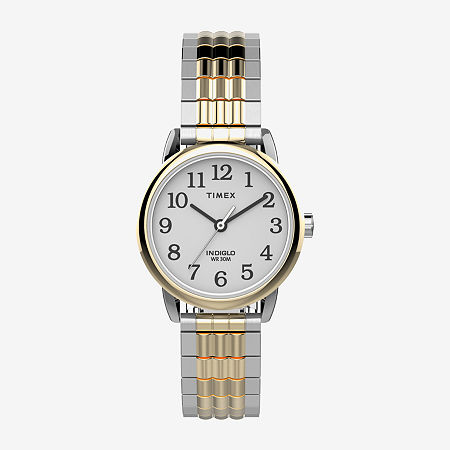 Timex Perfect Fit Unisex Adult Two Tone Stainless Steel Expansion Watch Tw2v05900jt, One Size