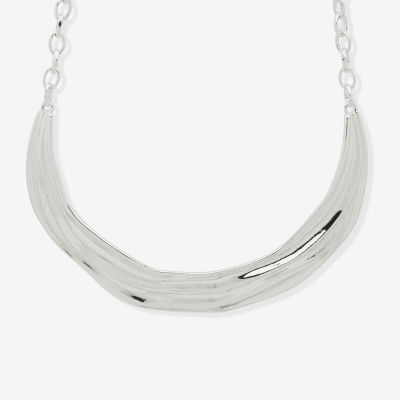 Worthington Silver Tone Silver Tone Collar Necklace