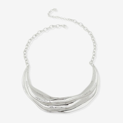 Worthington Silver Tone Silver Tone Collar Necklace