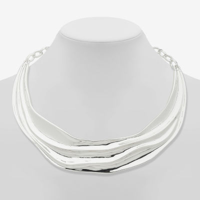 Worthington Silver Tone Silver Tone Collar Necklace