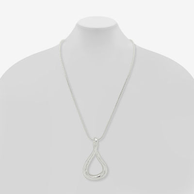 Worthington Silver Tone Womens Pendant Necklaces