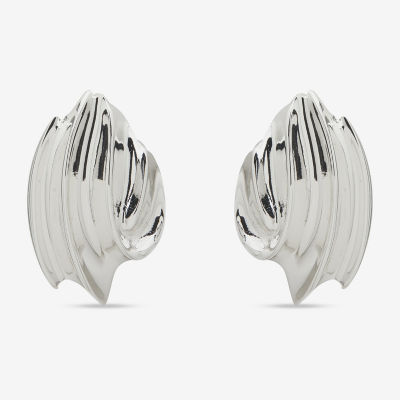 Worthington Silver Tone 27.9mm Stud Earrings