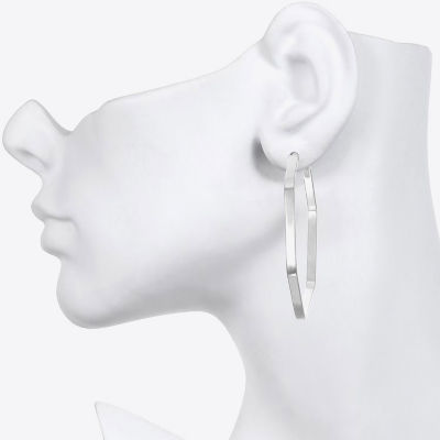 Bijoux Bar Delicates Silver Tone Womens Glass 3 Pair Earring Set