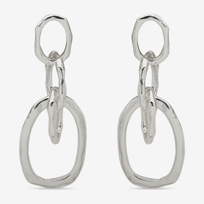 Worthington Silver Tone Drop Earrings