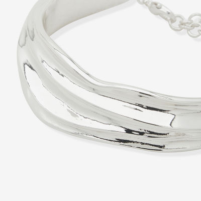Worthington Silver Tone Womens Cuff Bracelet