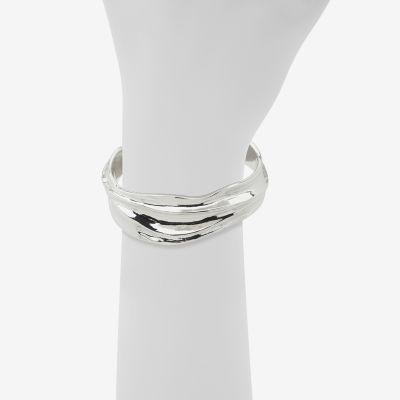 Worthington Silver Tone Womens Cuff Bracelet