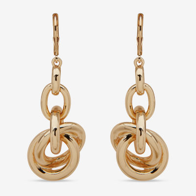 Worthington Gold Tone Drop Earrings