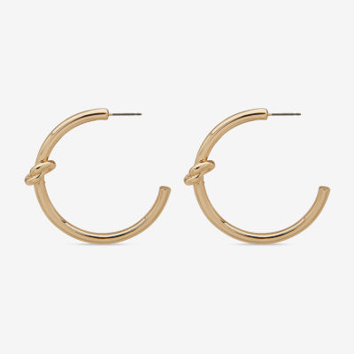 Worthington Gold Tone 45mm Hoop Earrings