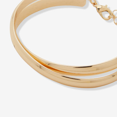 Worthington Gold Tone Womens Cuff Bracelet