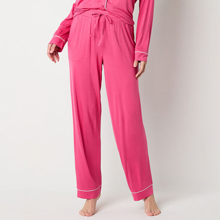 Liz Claiborne Cool and Calm Womens Tall Pajama Pants, Xx-large Tall, Pink