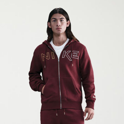 Nike Club Mens Long Sleeve Fleece Zipper Active Hoodie