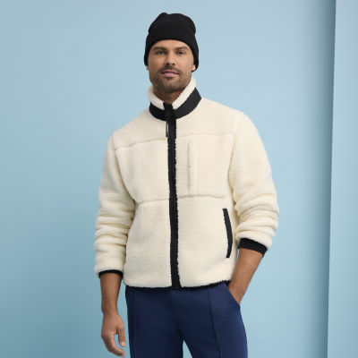 Xersion Sherpa Mens Midweight Jacket, Color: French Cream - JCPenney