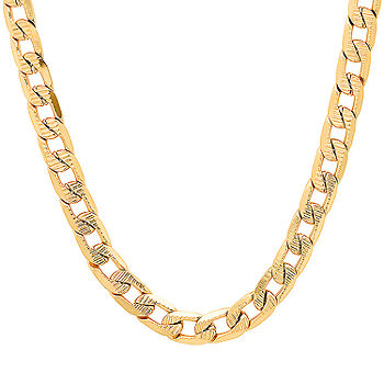 Gold Chain Necklace, 18K Gold Plated Stainless Steel Unisex Waterproof Necklace Gold / 24 Inches