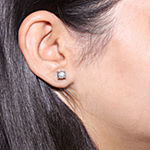 Tru Miracle 1 CT. T.W. Genuine White Diamond 14K Gold 6.2mm Stud Earrings