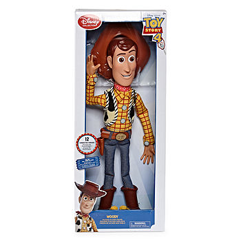 Disney Toy Story 4 Woody Pull String Doll 15 Tall w/ Bonnie on Boot