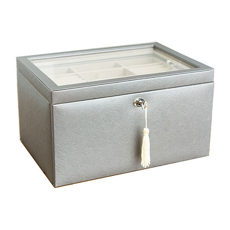 Hives And Honey Emily Lockable Jewelry Box, One Size, Gray