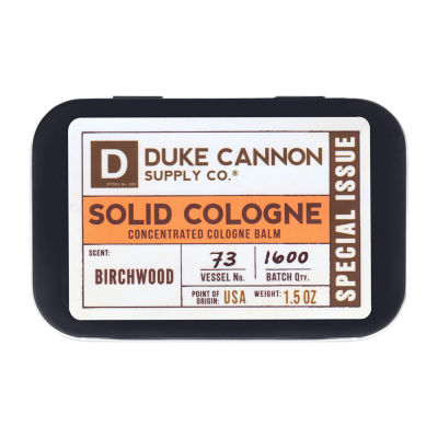 Duke Cannon Duke Cannon Solid Cologne - Bourbon Mens Bar soap, One Size, Birchwood
