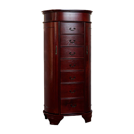 Hives And Honey Daley White Jewelry Armoire, One Size, Brown