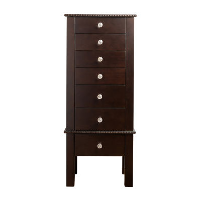 Hives And Honey Hannah Espresso Jewelry Armoire