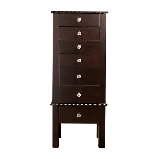 Hives And Honey Hannah Espresso Jewelry Armoire