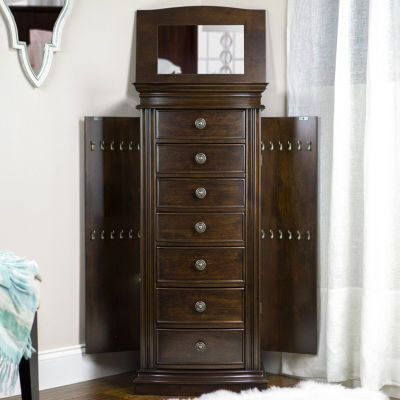 Hives And Honey Landry Walnut Jewelry Armoire
