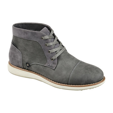 Vance Co Mens Austin Flat Heel Chukka Boots, 12 Medium, Gray