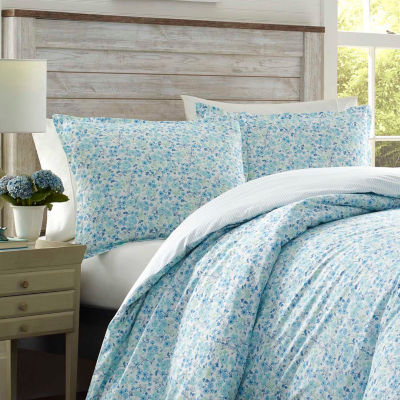LAURA ASHLEY デュべカバー シングル Laura Ashley Jayne Reversible Duvet Cover Set, Color: Wintergreen