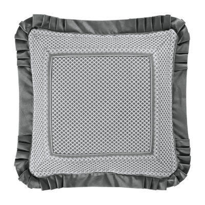 Queen Street Lawrence Charcoal Square Throw Pillow