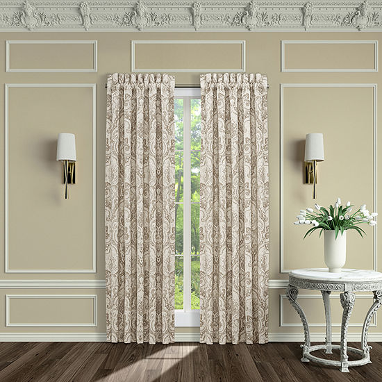 Queen Street Beverly Light-Filtering Rod Pocket Curtain Panel