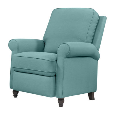 ProLounger Keaton Transitional Roll-Arm Push Back Recliner in Linen
