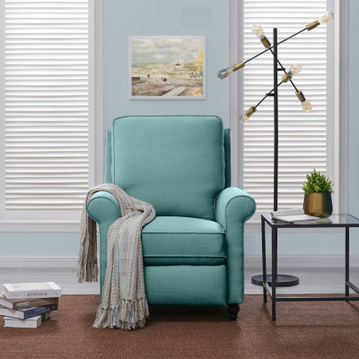 ProLounger Keaton Transitional Roll-Arm Push Back Recliner in Linen