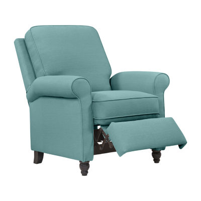 ProLounger Keaton Transitional Roll-Arm Push Back Recliner in Linen