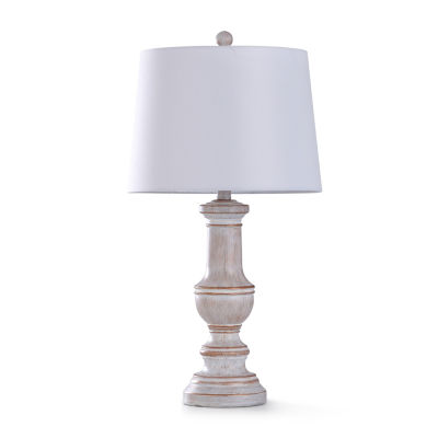Stylecraft Malta 27" Whitewashed Table Lamp