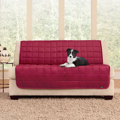 Sure Fit Deluxe Pet Armless Furniture Loveseat Protector
