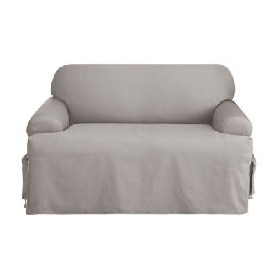 Duck T Cushion Sofa Slipcover Gray - Sure Fit