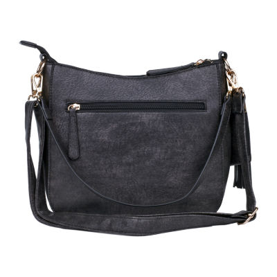 Julia Buxton Whip Stitch Crossbody Messenger Bag