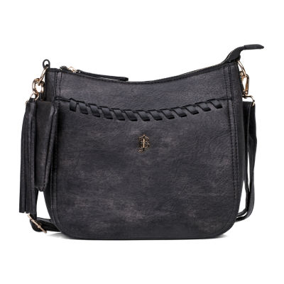 Julia Buxton Whip Stitch Crossbody Messenger Bag