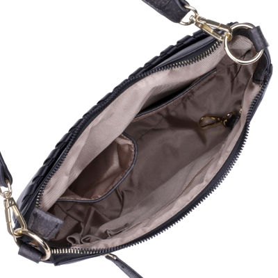 Julia Buxton Whip Stitch Crossbody Messenger Bag